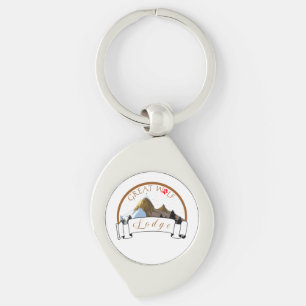 GROTE WOLF-LODGE SLEUTELHANGER