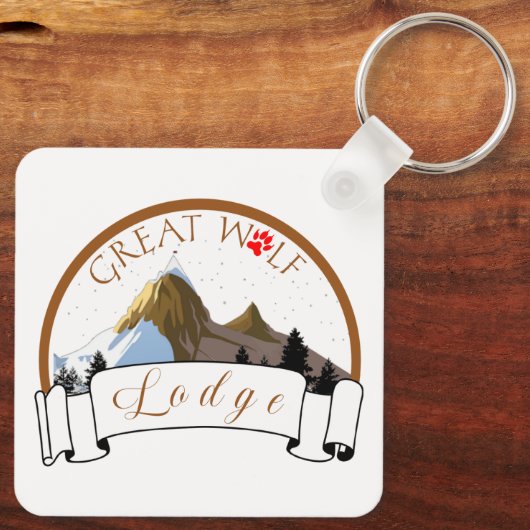 GROTE WOLF-LODGE SLEUTELHANGER (Achterkant)