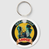 GROTE WOLF-LODGE SLEUTELHANGER (Voorkant)