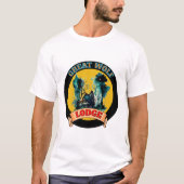 GROTE WOLF-LODGE T-SHIRT (Voorkant)