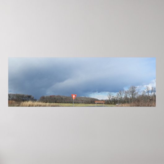 Grote wolk boven Poster (Voorkant)