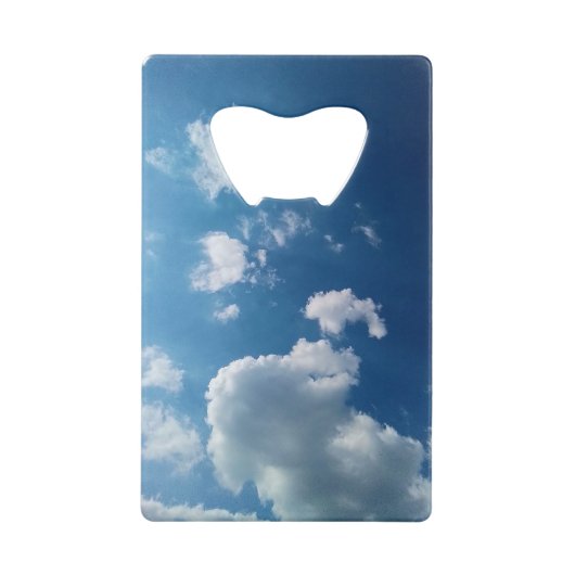 grote wolk creditkaart flessenopener (Voorkant)