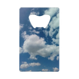Grote wolk creditkaart flessenopener