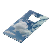 Grote wolk creditkaart flessenopener (Achterkant Gekanteld)