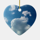 Grote wolk keramisch ornament (Achterkant)