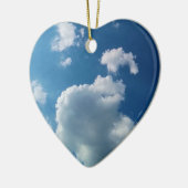 Grote wolk keramisch ornament (Links)