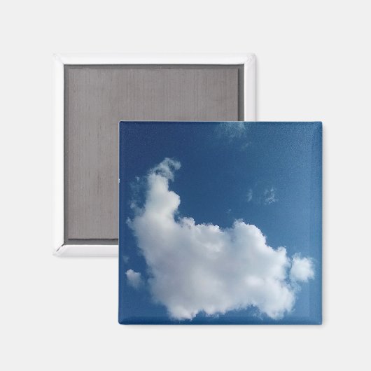 Grote wolk magneet (Voorkant / Achterkant)
