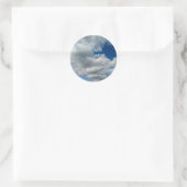 Grote wolk ronde sticker (Tas)