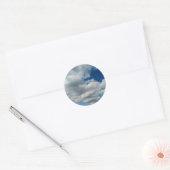 Grote wolk ronde sticker (Envelop)