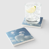 grote wolk stenen onderzetter (Zijkant)