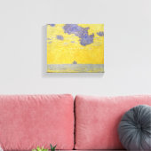 Grote wolken (gele hemel) (elegant landschap) canvas afdruk (Insitu (Woonkamer))