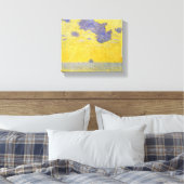 Grote wolken (gele hemel) (elegant landschap) canvas afdruk (Insitu (Slaapkamer))