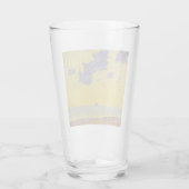 Grote wolken (gele hemel) (elegant landschap) glas (Achterkant)