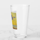 Grote wolken (gele hemel) (elegant landschap) glas (Links)