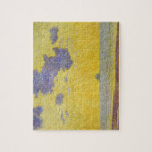 Grote wolken (gele hemel) (elegant landschap) legpuzzel (Verticaal)