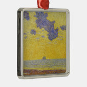 Grote wolken (gele hemel) (elegant landschap) metalen ornament (Rechts)