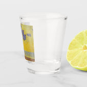 Grote wolken (gele hemel) (elegant landschap) shot glas (Rechts)