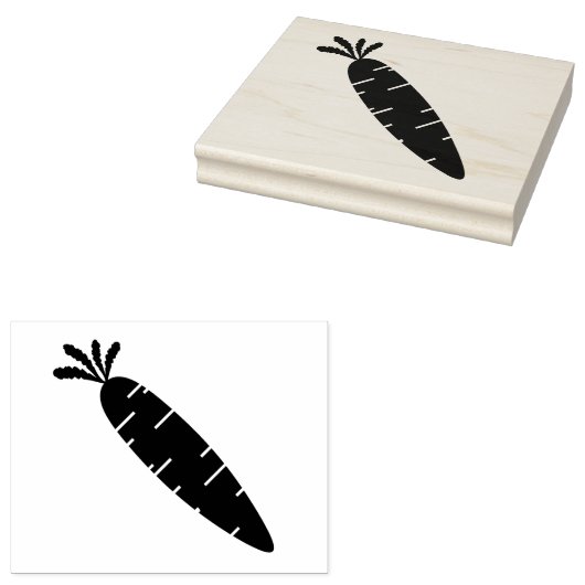 Grote wortel rubberstempel (Gestempeld)