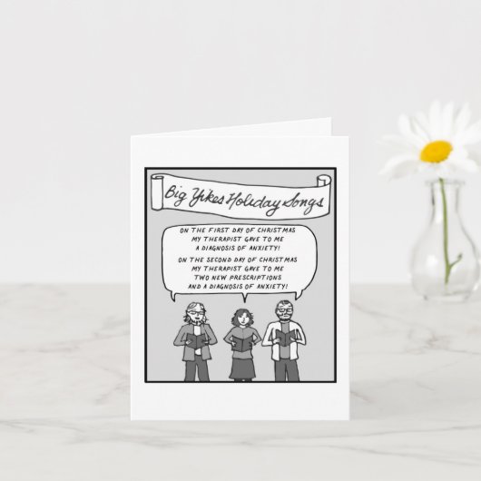 Grote Yikes Kerstkaart: 12 dagen kerstmis Kaart (Kleine Plant)