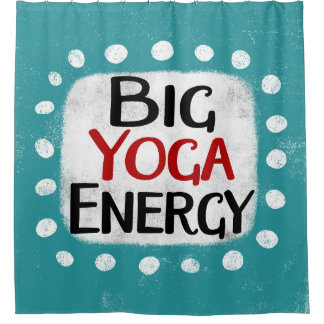 Grote Yoga Energie Douchegordijn