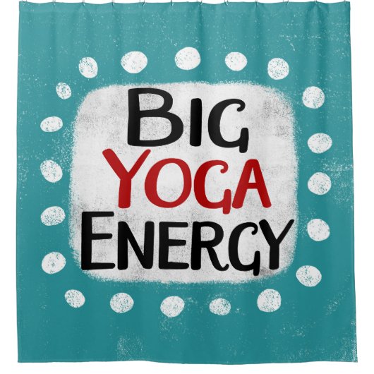 Grote Yoga Energie Douchegordijn (Voorkant)