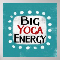 Grote Yoga Energie Poster Wandkunst