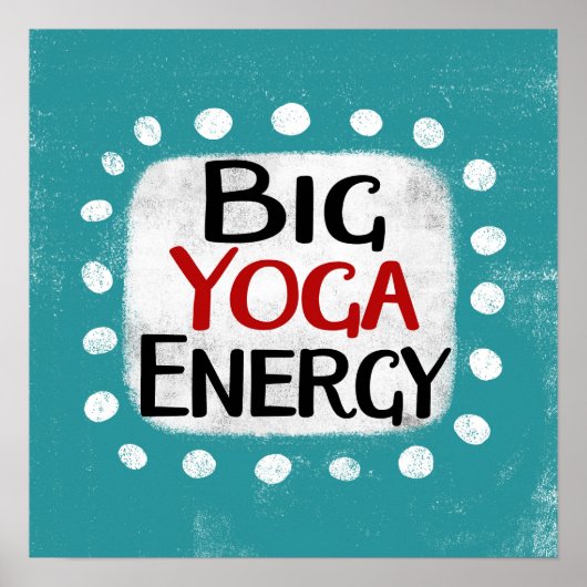 Grote Yoga Energie Poster Wandkunst (Voorkant)