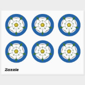 Grote Yorkshire White Rose Stickers (Vel)