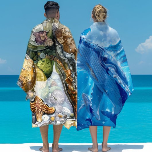 Grote & Zachte Kleurrijke Getijdenschatten Strandl Strandlaken