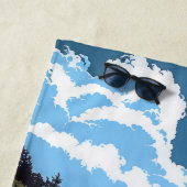 Grote & Zachte Kleurrijke Sonoma Coast Strandlaken (In situ)