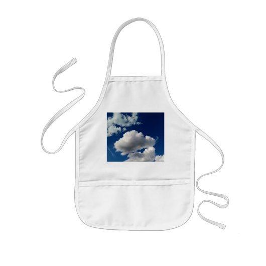 Grote zachte wolk kinder schort (Voorkant)