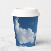 Grote zachte wolk papieren bekers (Achterkant)