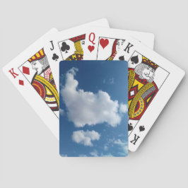 Grote zachte wolk pokerkaarten