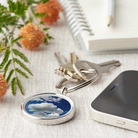 Grote zachte wolk sleutelhanger (Zijkant)