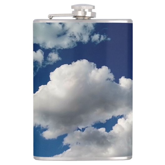 Grote zachte wolken heupfles (Voorkant)