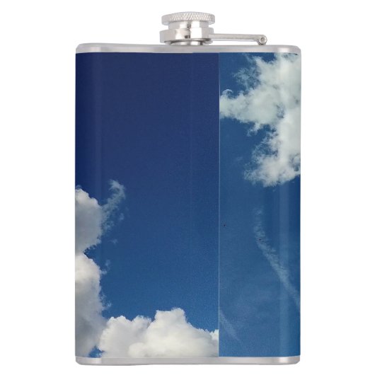 Grote zachte wolken heupfles (Achterkant)