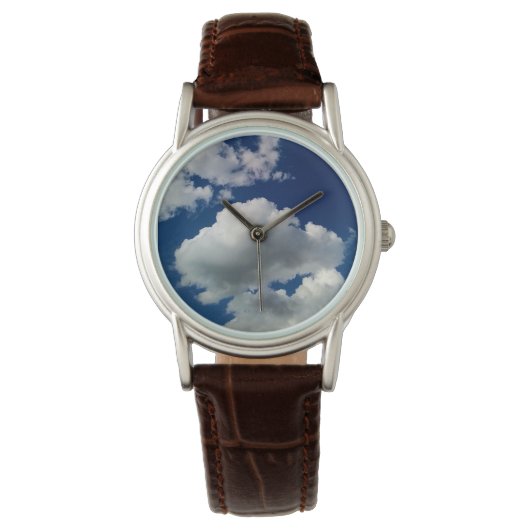 Grote zachte wolken horloge (Voorkant)