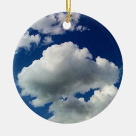 Grote zachte wolken keramisch ornament