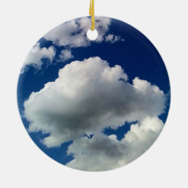 Grote zachte wolken keramisch ornament