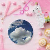 Grote zachte wolken papieren bordje (Feest)