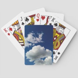 Grote zachte wolken pokerkaarten