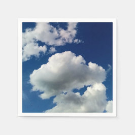 Grote zachte wolken servet