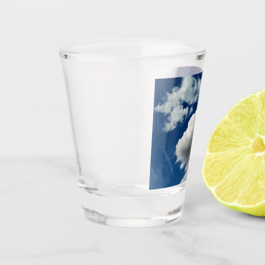 Grote zachte wolken shot glas (Links)