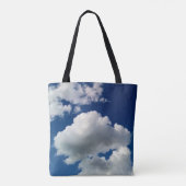Grote zachte wolken tote bag (Achterkant)