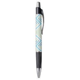 Grote Zag Chevron in Groen en Aqua Pen