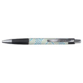 Grote Zag Chevron in Groen en Aqua Pen (Achterkant)