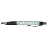 Grote Zag Chevron in Groen en Aqua Pen (Bodem)