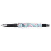 Grote Zag Chevron in Roze en Aqua Pen (Voorkant)