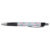 Grote Zag Chevron in Roze en Aqua Pen (Bodem)