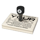Grote zakelijke Logo, naam, website Rubberstempel (Stempel)